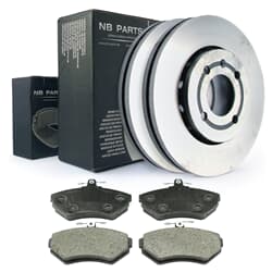 NB PARTS Bremsscheiben + Bremsbeläge vorne