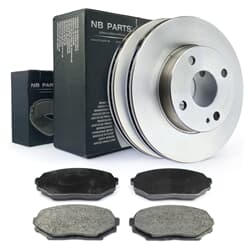 NB PARTS Bremsscheiben + Bremsbeläge vorne