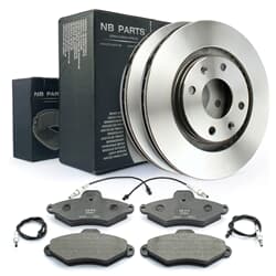 NB PARTS Bremsscheiben + Bremsbeläge vorne