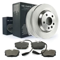 NB PARTS Bremsscheiben + Bremsbeläge hinten