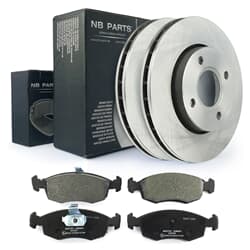 ABS Bremsscheiben + Bremsbeläge vorne