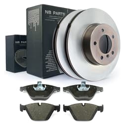 NB PARTS Disques de frein + plaquettes de frein avant