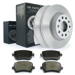 NB PARTS Bremsscheiben + Bremsbeläge hinten