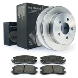 NB PARTS Bremsscheiben + Bremsbeläge hinten