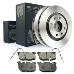 NB PARTS Bremsscheiben + Bremsbeläge vorne