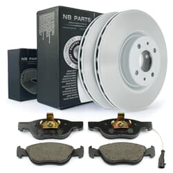 NB PARTS Tarcze hamulcowe + klocki hamulcowe przód
