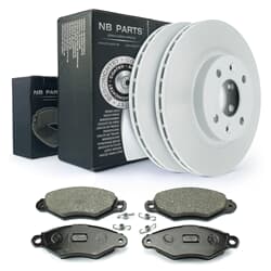 NB PARTS Bremsscheiben + Bremsbeläge vorne
