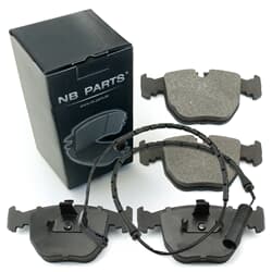 NB PARTS Klocki hamulcowe + przedni styk ostrzegawczy