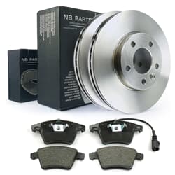 NB PARTS Tarcze hamulcowe + klocki hamulcowe przód