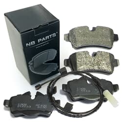 NB PARTS Bremsbeläge + Warnkontakt hinten