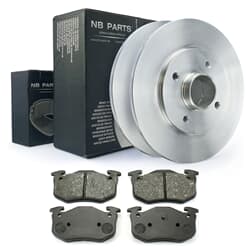 NB PARTS Bremsscheiben + Bremsbeläge hinten