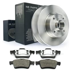 NB PARTS Bremsscheiben + Bremsbeläge hinten