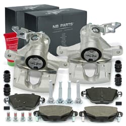NB PARTS Bremssättel + Bremsbeläge hinten