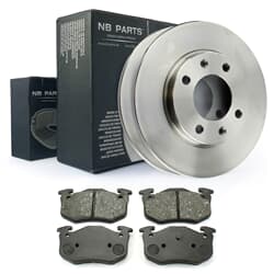 NB PARTS Bremsscheiben + Bremsbeläge hinten