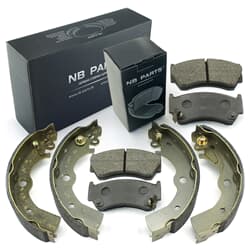 NB PARTS Bremsbeläge + Bremsbacken vorne + hinten