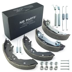 NB PARTS Bremsbacken + Zubehörsatz vorne radseitig
