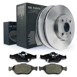 NB PARTS Bremsscheiben + Bremsbeläge vorne