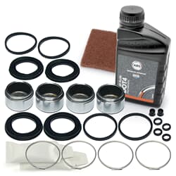 AUTOFREN SEINSA 2x Reparatursatz Bremssattel + Bremsflüssigkeit + Schleifvlies vorne
