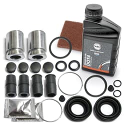 AUTOFREN SEINSA 2x Reparatursatz Bremssattel + Bremsflüssigkeit + Schleifvlies hinten