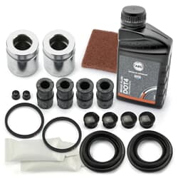 AUTOFREN SEINSA 2x Reparatursatz Bremssattel + Bremsflüssigkeit + Schleifvlies hinten