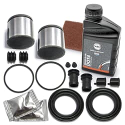 AUTOFREN SEINSA 2x Reparatursatz Bremssattel + Bremsflüssigkeit + Schleifvlies vorne