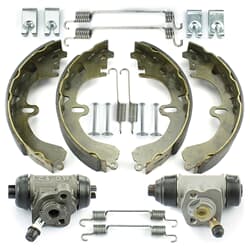 NB PARTS Patins de frein + cylindre de frein de roue + kit d'accessoires côté roue