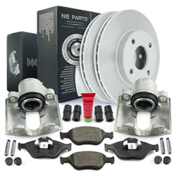 NB PARTS Dischi freno + pastiglie freno + pinze freno anteriori