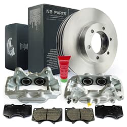 NB PARTS Bremsscheiben + Bremsbeläge + Bremssättel vorne