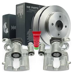NB PARTS Dischi freno posteriori + pinze freno