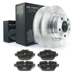 NB PARTS Bremsscheiben + Bremsbeläge hinten