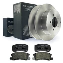NB PARTS Dischi freno posteriori + pastiglie freno