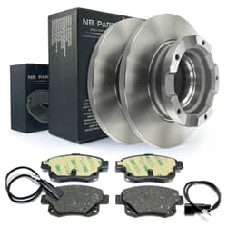 NB PARTS Dischi freno posteriori + pastiglie freno