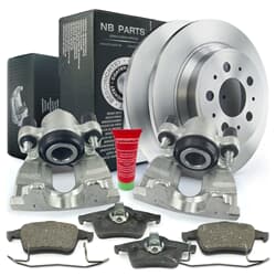 NB PARTS Bromsskivor + bromsbelägg + bakre bromsok NB PARTS Bromsskivor + bromsbelägg + bakre bromsok