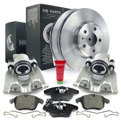 NB PARTS Bremsscheiben + Bremsbeläge + Bremssättel vorne