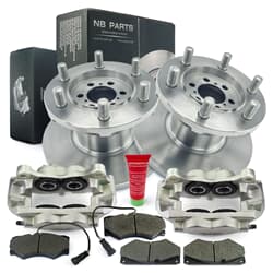 NB PARTS Dischi freno + pastiglie freno + pinze freno anteriori