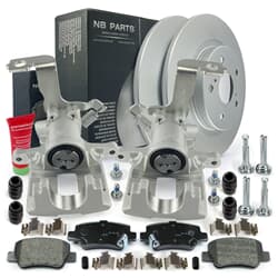 NB PARTS Dischi freno + pastiglie freno + pinze freno posteriori