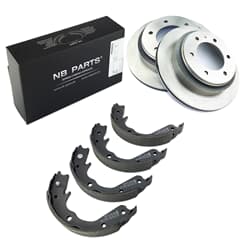 NB PARTS Discuri de frâna + sabo?i de frâna partea ro?ii