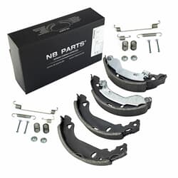 NB PARTS Set sabo?i de frâna + accesorii roata fa?a