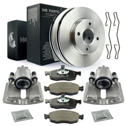 NB PARTS Discuri de frâna + placu?e de frâna + etriere de frâna fa?a