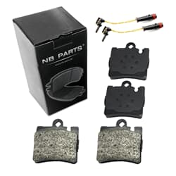 NB PARTS Bremsbeläge + Warnkontakte hinten