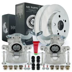 NB PARTS Bremsscheiben + Bremssättel hinten rechts