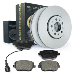 NB PARTS Bremsscheiben + Bremsbeläge Premium Gold Edition vorne