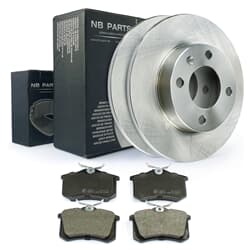 NB PARTS Dischi freno posteriori + pastiglie freno