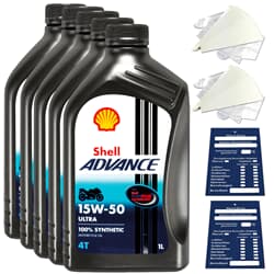 5L Shell Advance Ultra 15W50 4T