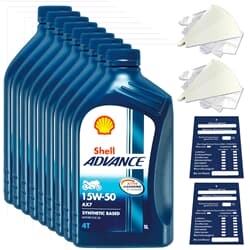9L Shell Advance 15W50 4T AX
