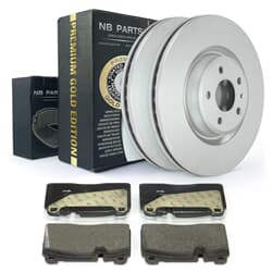 NB PARTS Disques de frein + plaquettes de frein avant