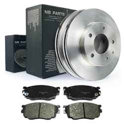 NB PARTS Disques de frein + plaquettes de frein avant
