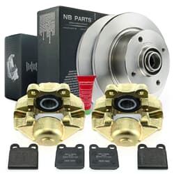NB PARTS Disques de frein + plaquettes de frein + étriers de frein avant
