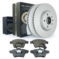 NB PARTS Disques de frein + plaquettes de frein avant