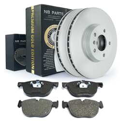 NB PARTS Disques de frein + plaquettes de frein avant
